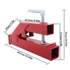 2  Clamp On Trailer Hitch Ball Mount Receiver For Bobcat Tractor Bucket