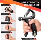 Grip Strength Trainer Kit  5 Pack  With Hand Grip Strengthener Electronic Counti