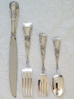 Vintage Gorham Silver Buttercup Sterling 4 Piece Dinner Size Setting
