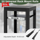 1u Universal Rack Mount Rails 4-post Server Rack Shelf Rail Kit