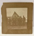 Us Army Spanish American War Cabinet Card Group Photo 5 X 5