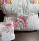 Pottery Barn Kids Candlewick  Rainbow   Butterfly   Comforter Set  Twin standard