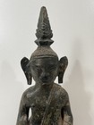 8 Inch Thai Burmese Buddha Phra Lanna Northern Buddhist Antique Cast Metal