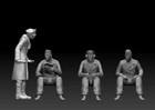 1 72 Scale Generals And Signal Soldiers 4 Figures Model Kit Resin Printed