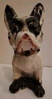 French Bulldog 1940s Plaster Dog 14  Tall Carnival Prize Hollow Inside