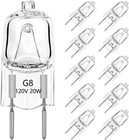 G8 Light Bulbs 20w Dimmable 120v G8 Base 2pin Xenon Bulb 10-pack T4 Jcd