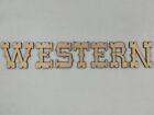 Laser Cut Unfinished Wood Letters Or Numbers Western Font Craft Cutout