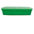 Tupperware Jade Green Celery Keeper Crisper Container 892   Sheer Lid Vintage