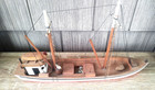 Vintage Handmade Boat Ship Wooden Model Down East Novelties Yarmouth Me 12 