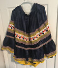 Seminole Native American Patchwork Skirt Women   s Vintage Hand Made