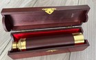 Antique Brass Telescope 30x40 W  Case   Leather Cover 23 Inch Made In Japan