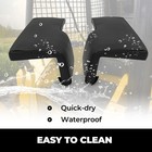 2pcs Fit John Deere Tractor Seat 350 450 550 Crawler Dozer Loader Armrest Black
