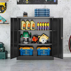 Metal Storage Cabinet cabinet With Doors And Adjustable Shelves Garage Cabinet