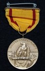 Original Navy Usn Pre-wwii China Service Medal U s  Mint Contract W wrap Broach