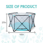 Safety My Play Portable Baby Playpen   Play Yard  Foldable 6-panel Indoor Outdoo