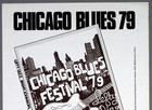 Chicago Blues Festival     Rare Vintage Original Paris 1979 Concert Poster