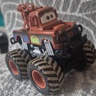 Disney Pixar Cars Mater   Lightning Mcqueen Monster Truck Toy Vehicles Lot Of 2
