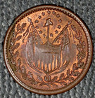 1863 Civil War Token  111 340a  George Washington  Choice Au