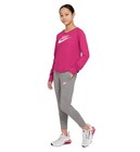 Nike Youth Girls Sportswear Joggers In Carbon Heather sunset Pulse