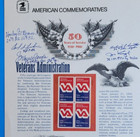 Five  5  Wwii Fighter Aces Pilots Signed  Photo 8 5x11  Stamp Commemorative