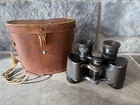 Vintage Wwii Bausch   Lomb 8x30 Prism Stereo Binoculars W  Leather Case Usa 1940