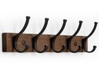 Optish Coat Rack Wall Mount6 5 Inches Wood Coat Hooks  Wall Hooks For 1 Brown