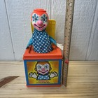 Vintage Jack In The Music Box 1976 Mattel Clown Pop Goes The Weasel  Works