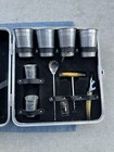 Vintage Travel Bar Set Portable Pub By Londonaire Metal With Case