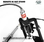 Remote Hi Hat Stand 6ft Cable Driven Pedal Adjustable Tension Heavy Duty