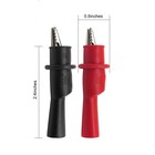2pcs 1000v10a Catii Multimeter Alligator Clip Set Test Probe For Fluke Vici Uni-