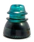 Vtg Hemingray 42 Aqua Glass Insulator 4 5  Beaded Bottom Power Line Usa 