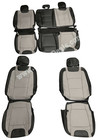 Black   Gray Leather Seat Covers For Ford F250 F350 Xlt Supercrew Limited Style