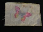 Antique Early 1900 s Tobacco Cigar Butterfly Felt Rug 8 25 x5 5 