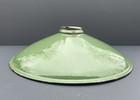 Vintage Porcelain Enamel Light Shade 12    Industrial Barn Yard Gas Station Green