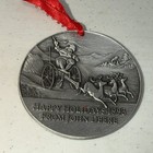 Set Of 3 Pewter John Deere  Christmas Ornaments 1993-1994-1996