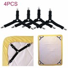 4pcs Bed Suspender Straps Mattress Fastener Holder Triangle Grippers Sheet Clip 