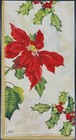 Two Individual Napkins Christmas Flowers Berries Guest Towel  Decoupage Ihr 150