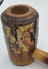 Vintage Souvenir Wooden  Pipe -10    Apprx  Length- Features Native American Pic