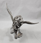 Rawcliffe Pewter Winged Lion Of Saint Mark Mythical Figure Signed Vintage 1982