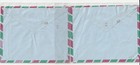  2  Vintage Pakistan Air Mail Envelopes Postal Stationery Rose additional Stamps