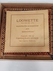 Vtg 1936 Cartercraft Studios Loomette 4    Mini Weaving Loom W  Box   Instructions