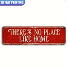 Vintage No Place Like Home Metal Wall Sign Rustic Tin Plaque Housewarming Gift