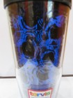Tervis-blue And Black Mystic Swirls  Black Lid  Cup tumbler 16 Oz    Top-new