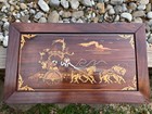 Lord Krishna   Prince Arjuna Inlaid Wood Art 22 x12 75 x1  Bhagavad Gita Heavy 