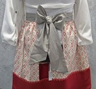 Vintage Handmade Half Apron large Pocket  1950 60 s Style