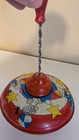 Ohio Art Spinning Top Toy Tin Litho   146 F6-27 Works Great 