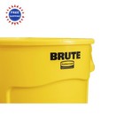 Rubbermaid Brute 32 Gallon Yellow Vented Trash Container Commercial Products