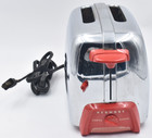 Vintage 1950s Kenmore Sears Toaster Model 344-6332 Red Bakelite Handles Works