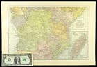 1920s Central Africa Map Wall Art Decor Belgium Congo East Africa Antique
