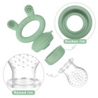 Silicone Food Feeder   Mini Nibble Tray For Babies - Self-feeding Solid Food  Br